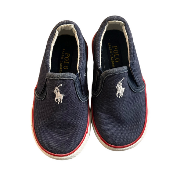 Ralph Lauren Other - Polo Ralph Lauren Navy Slip-On Toddler Shoes Size 6
